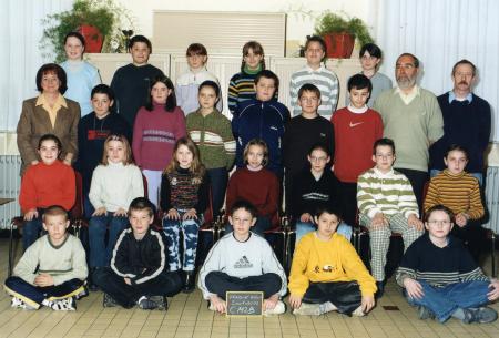 Classe de Mr DELESALLE - 2001-02
