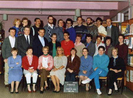 Ann�e 1988-89 - Les profs du college