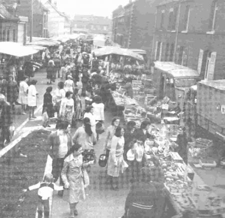 Le march� de VENDIN Centre  en 1980